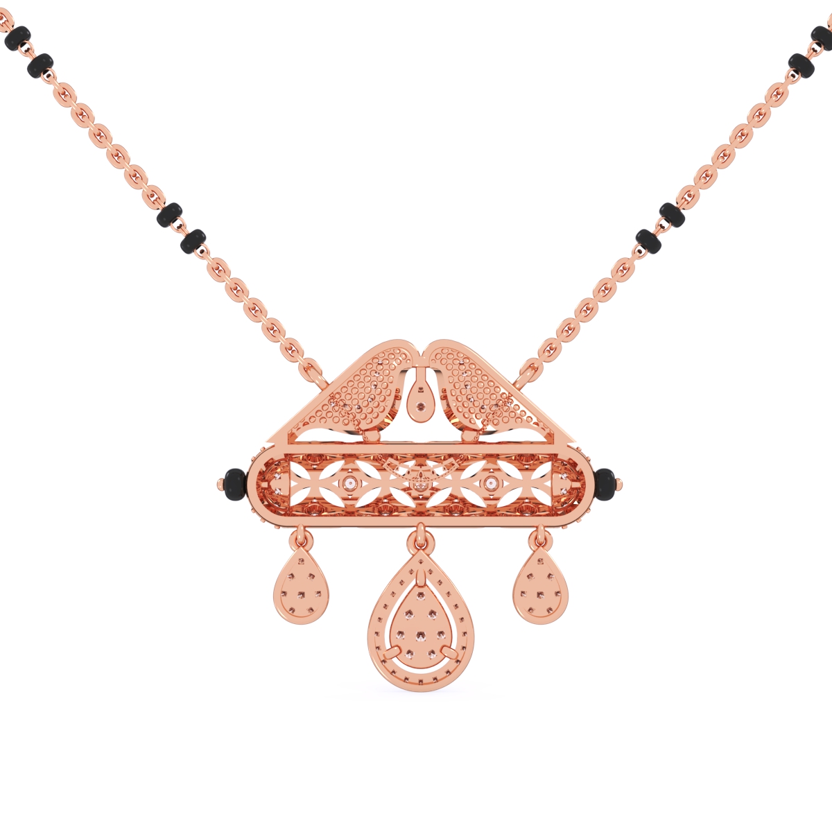 Lavish Cluster Diamond Mangalsutra
